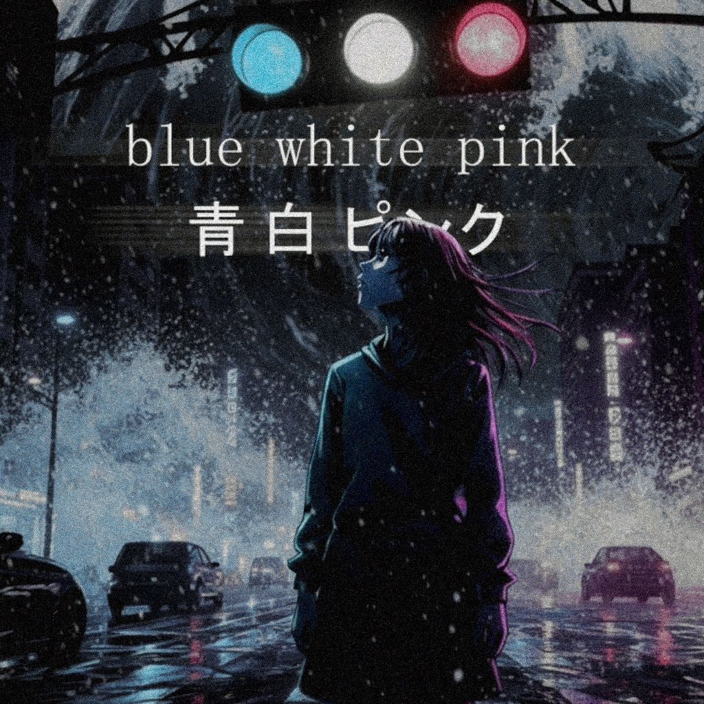 Blue White Pink