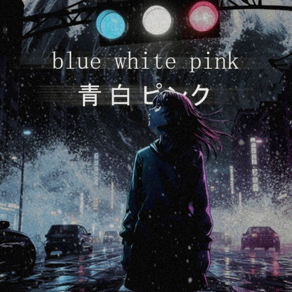 Blue White Pink